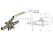 上海供臺灣RING不銹鋼三片式焊接球閥、FIG.932L球閥