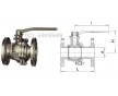 上海供臺灣RING不銹鋼兩片式法蘭球閥、FIG.954-A